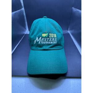 2019 Masters Augusta National Official Men's Green Cotton Adjustable Hat